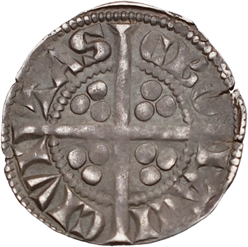 Angleterre, Édouard Ier, penny ou denier, type III B, York