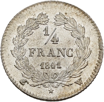 Louis-Philippe Ier, 1/4 franc, 1841 Lille