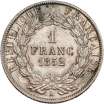 IIe République, 1 franc LNB, 1852 Paris