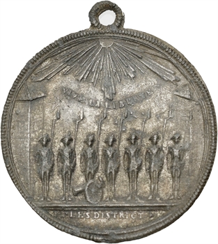 Constitution, médaille de la Garde Nationale, 1789 Paris