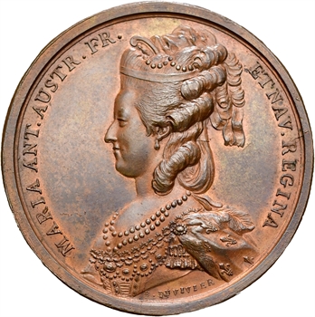 Louis XVI et Marie Antoinette, par Duvivier, s.d. Paris