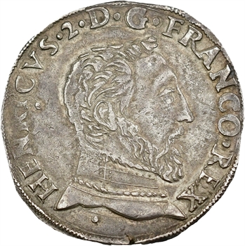 Henri II, teston à la tête nue 5e type, 1553 Toulouse