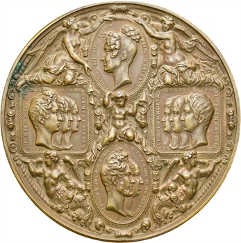 Louis Philippe Ier, la famille royale visite la Monnaie de Paris, 1833 (refrappe) Paris