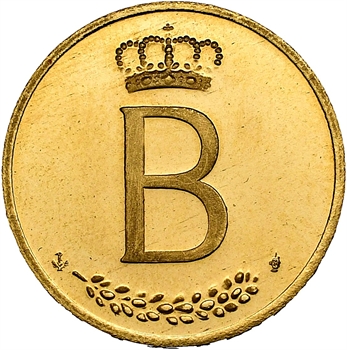 Belgique, Baudouin Ier, médaille en or du Jubilé, 1976