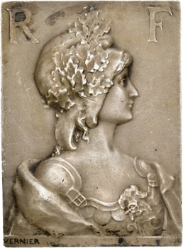 Vernier (S.-É.) : plaquette honorifique en argent (Ministère de la Guerre), 1911 Paris