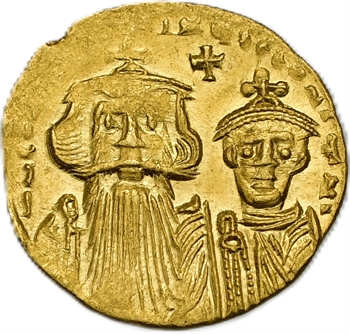 Héraclius et Héraclius Constantin, solidus, Constantinople, 610-641