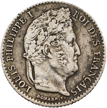 Louis-Philippe Ier, 1/4 franc, 1844 Rouen