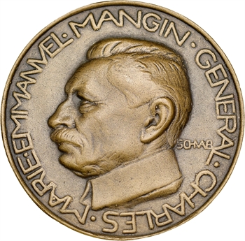 Schwab (André Pierre) : Au général Charles Mangin (colonies), fonte, s.d.