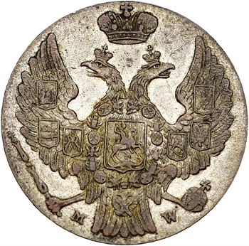 Pologne (occupation russe), Nicolas Ier, 10 Groszy, 1840 Varsovie