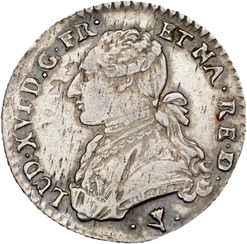 Louis XVI, dixième d’écu aux rameaux d’olivier du Béarn, 1777 Pau