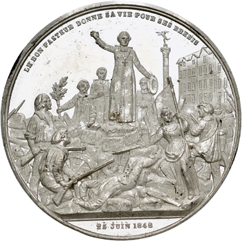 IIe République, la mort de Denys Affre, archevêque de Paris, 1848