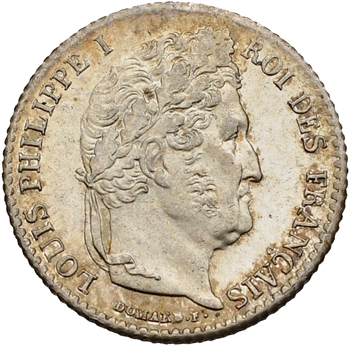 Louis-Philippe Ier, 1/4 franc, 1843 Paris