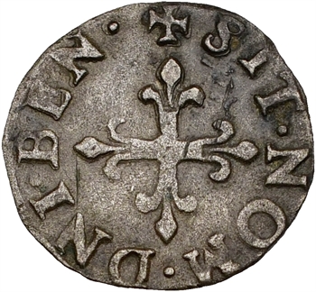Charles IX, liard au C couronné 2e émission, 1574 Dijon