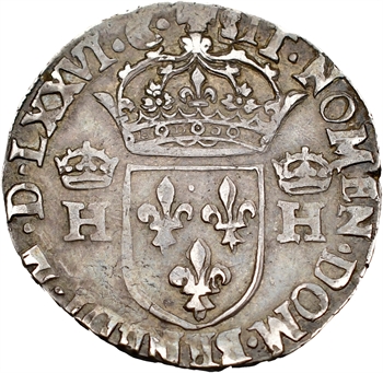 Henri III, teston 3e type, 1576 Toulouse