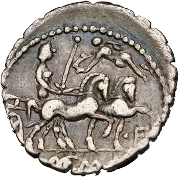 Memmia, denier serratus, Rome, 106 av. J.-C.
