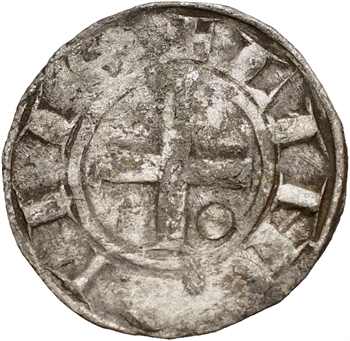Champagne, Langres (évêché de), denier immobilisé au nom de LouisIV d’Outremer, c. 1130-1140
