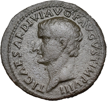 Tibère, as, Rome, 80/81 (restitution de Titus)