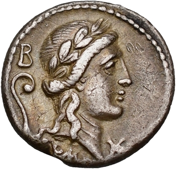 Servilia, denier, Rome, 82-80 av. J.-C.