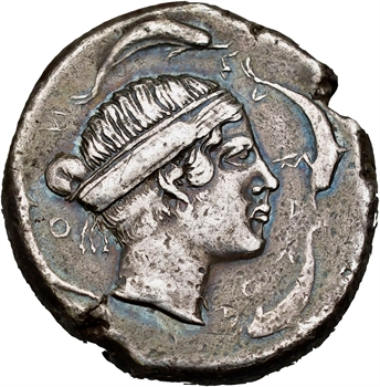 Sicile, Syracuse, tétradrachme, c.466-406 av. J.-C.
