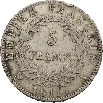 Premier Empire, 5 francs Empire, 1811 Paris