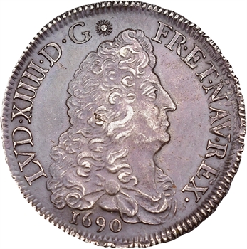 Louis XIV, demi-écu aux huit L, 1er type, 1690 Limoges