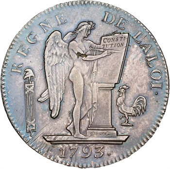 Convention, écu de six livres, 1793 Paris