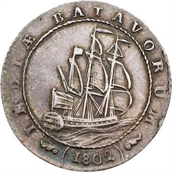Indes néerlandaises, République batave, florin (gulden), 1802