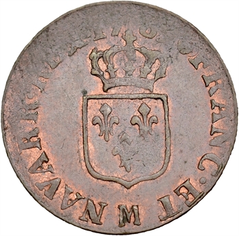 Louis XVI, liard de bronze, 1789 Toulouse