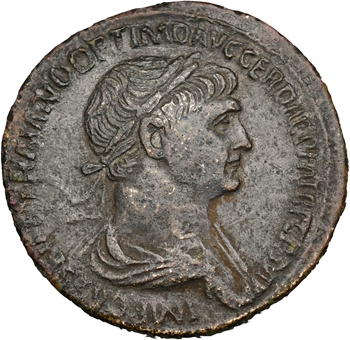 Trajan, sesterce, Rome, 116