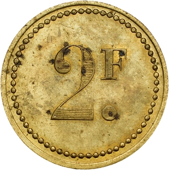 Algérie, Alger, Staouëli, cantine du Domaine viticole de la Trappe, 2 francs, s.d