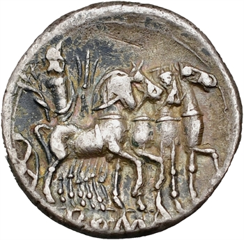 Caecilia, denier, Rome, 130 av. J.-C.