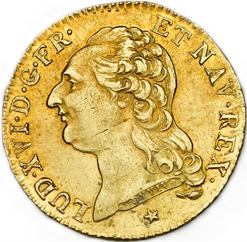Louis XVI, louis d’or à la tête nue, 1786, 1er semestre, Lille