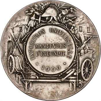 Bottée (L.) : Exposition universelle de Paris, manœuvres d&rsquo;incendie, 1900 Paris