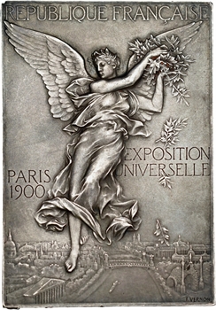 Vernon (F.) : Exposition Universelle et Jeux Olympiques de Paris, VIIe concours national de tir, en argent, 1900 Paris