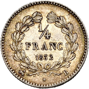 Louis-Philippe Ier, 1/4 franc, 1832 Rouen