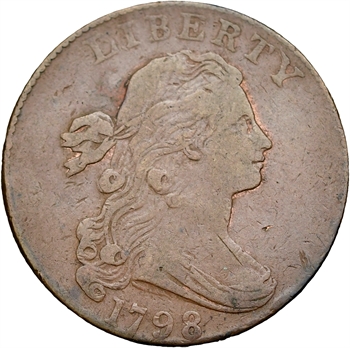 États-Unis, cent, draped bust, 1798 Philadelphie