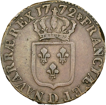 Louis XV, sol à la vieille tête, 1772 Lyon
