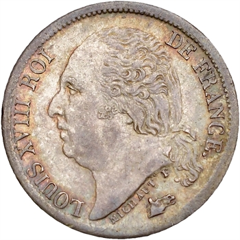 Louis XVIII, 1/2 franc, 1818 Paris