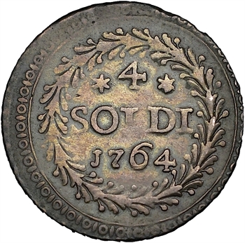 Corse, 4 soldi, 1764 Murato
