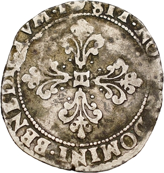 Henri III, demi-franc au col plat, 1593 Toulouse