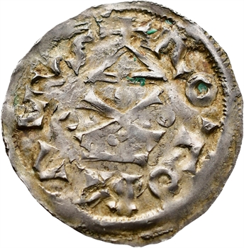 Normandie (duché de), Richard Ier, denier au temple, s.d. (943-996) Rouen