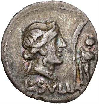 Sulla (Sylla), denier, atelier itinérant, 84-83 av. J.-C.