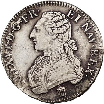 Louis XVI, écu aux branches d&rsquo;olivier, 1782 Bordeaux