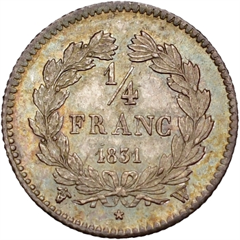 Louis-Philippe Ier, 1/4 franc, 1831 Lille