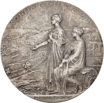 Roty (L.-O.) : centenaire de la Banque de France, au Baron d&rsquo;Estournelles, 1900 Paris