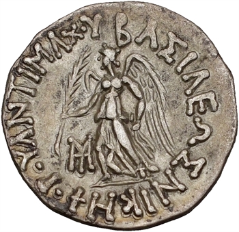 Bactriane (royaume de), Antimaque II Nicéphore, drachme, c.160-155 av. J.-C.