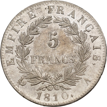 Premier Empire, 5 francs Empire, 1810 Paris