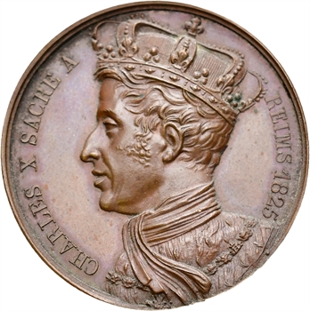 Charles X, sacre à Reims le 29 mai 1825, par Brun, bronze, 1825 Paris
