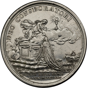 Louis XVI, sacre à Reims le 11 juin 1775, par N. Gatteaux et Duvivier, 1775 Paris