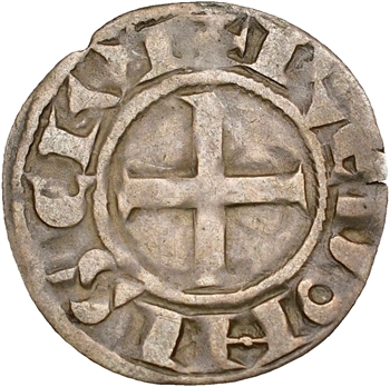 Bretagne (duché de), anonymes sous Constance, Arthur et Guy de Thouars, denier, s.d. Rennes